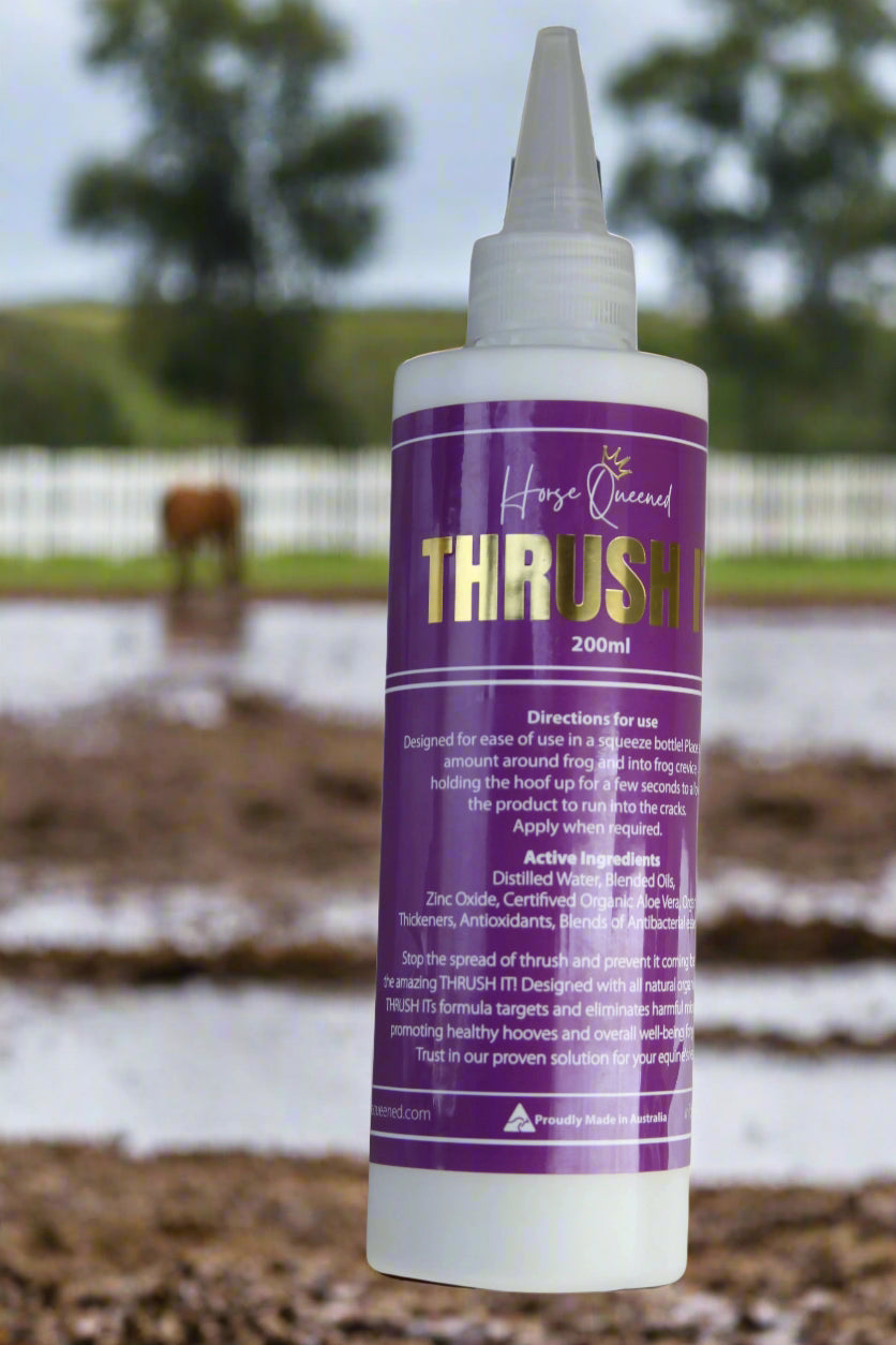 Thrush It – A fresh step for hooves that work hard (and smell it)