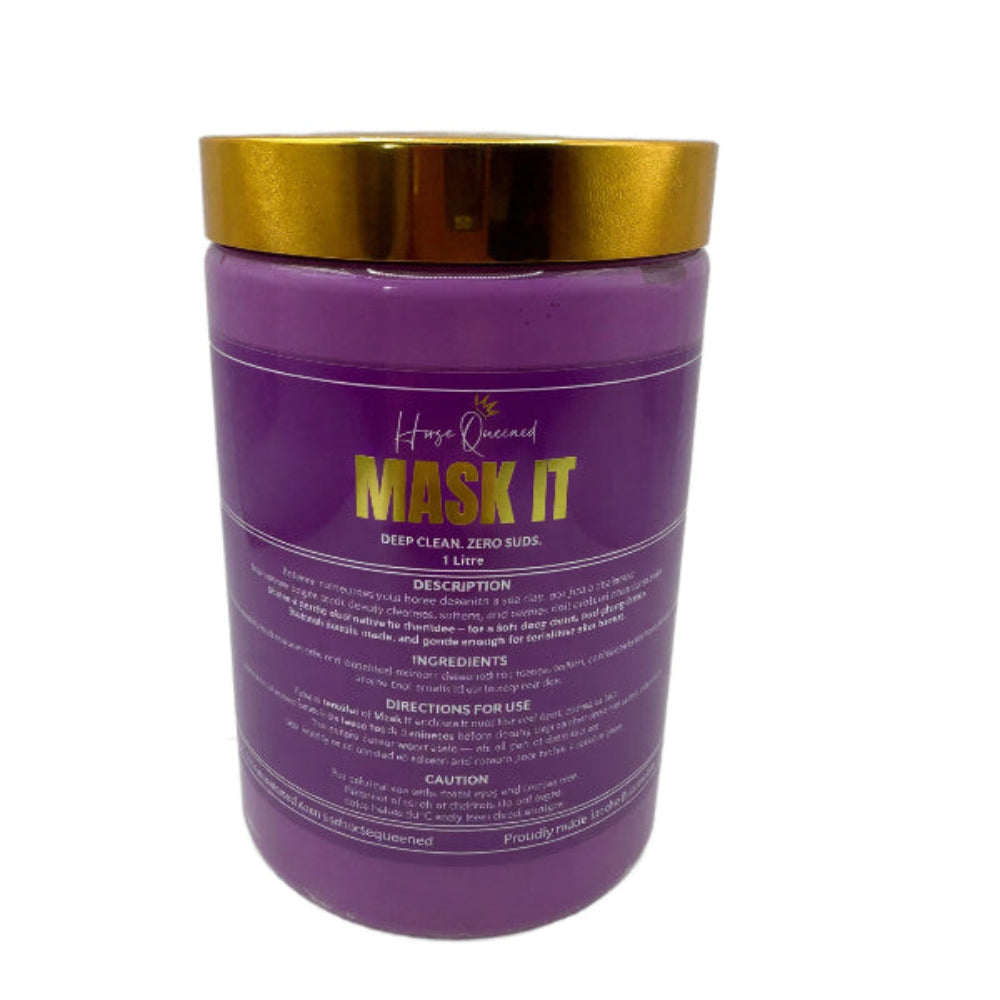 Mask It Purple Clay Mask Spa for Horses | Natural Coat Wash