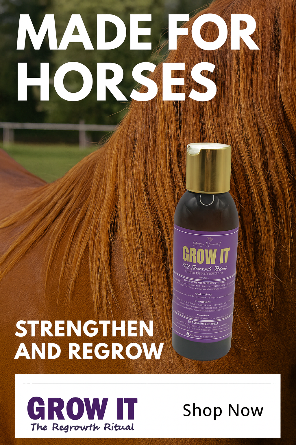 Grow It – The Regrowth Ritual | Leave-In Mane & Tail Serum