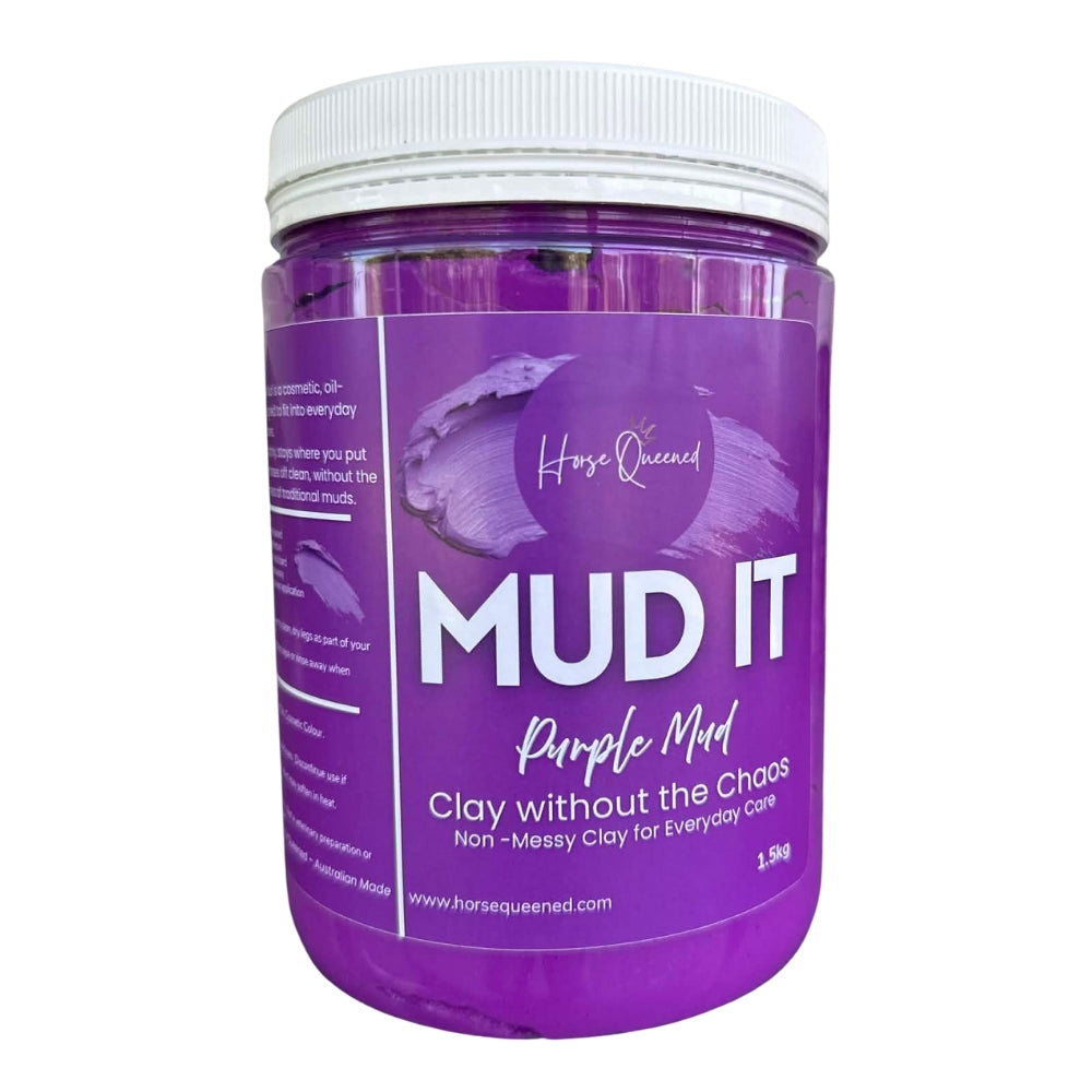 Mud It – Purple Clay for Horses | Clay Without the Chaos