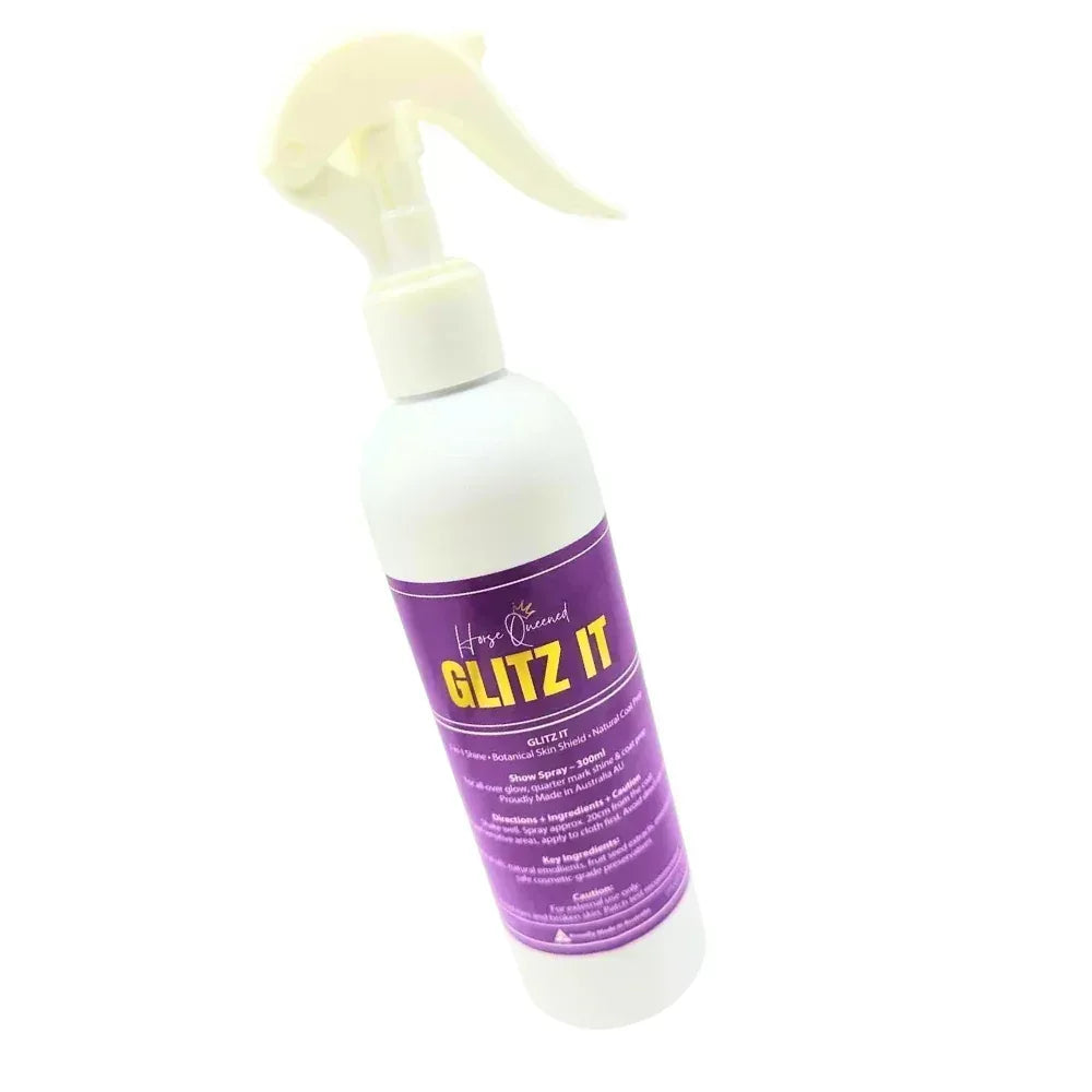 Glitz It – 3-in-1 Coat Spray | Shine + Skin Nourishment + Botanical Freshness - Horse Queened