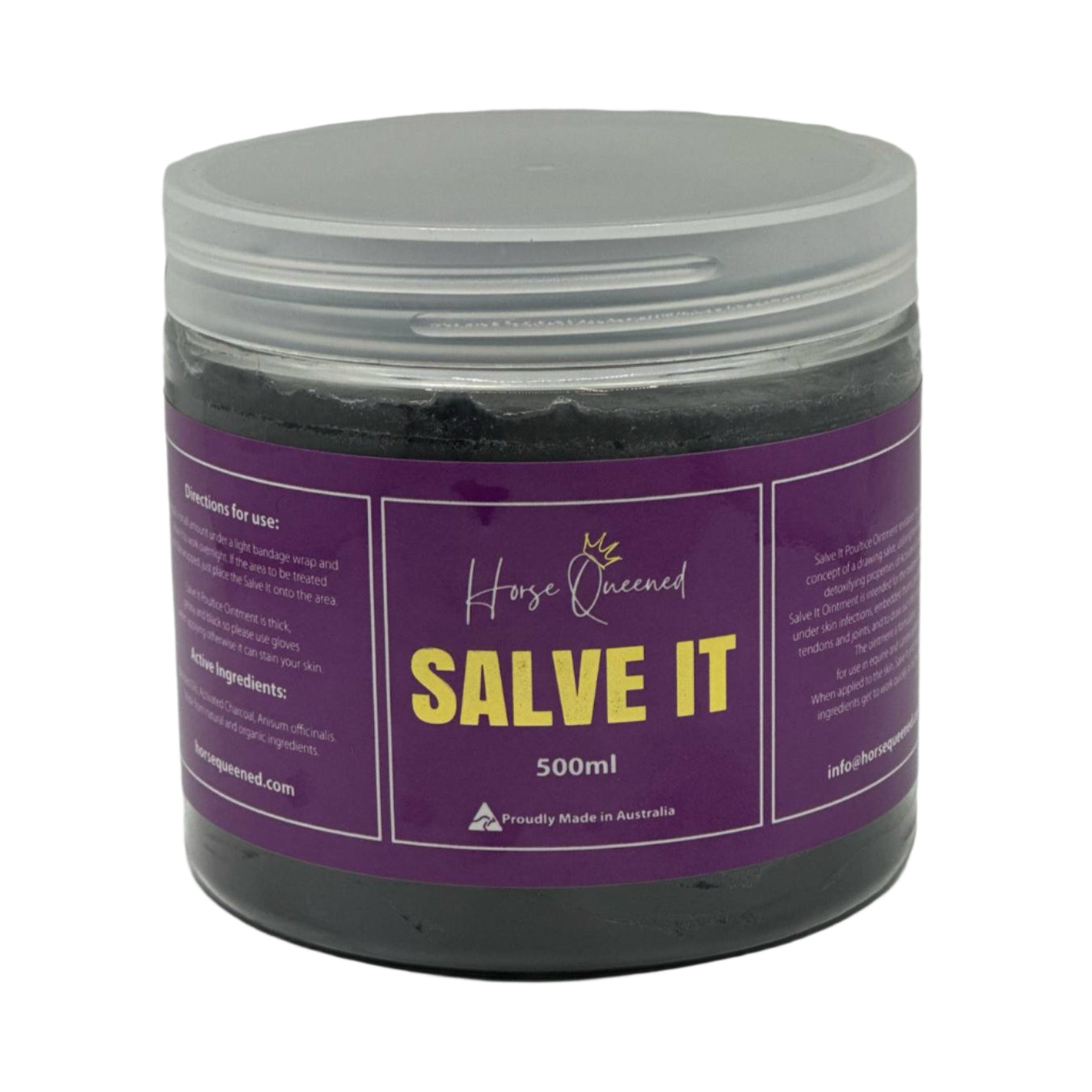 Salve It horse skin balm in jar – natural grooming product made in Australia
