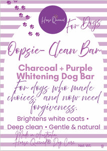 🐾 Oopsie Clean Bar – Charcoal Whitening Soap
