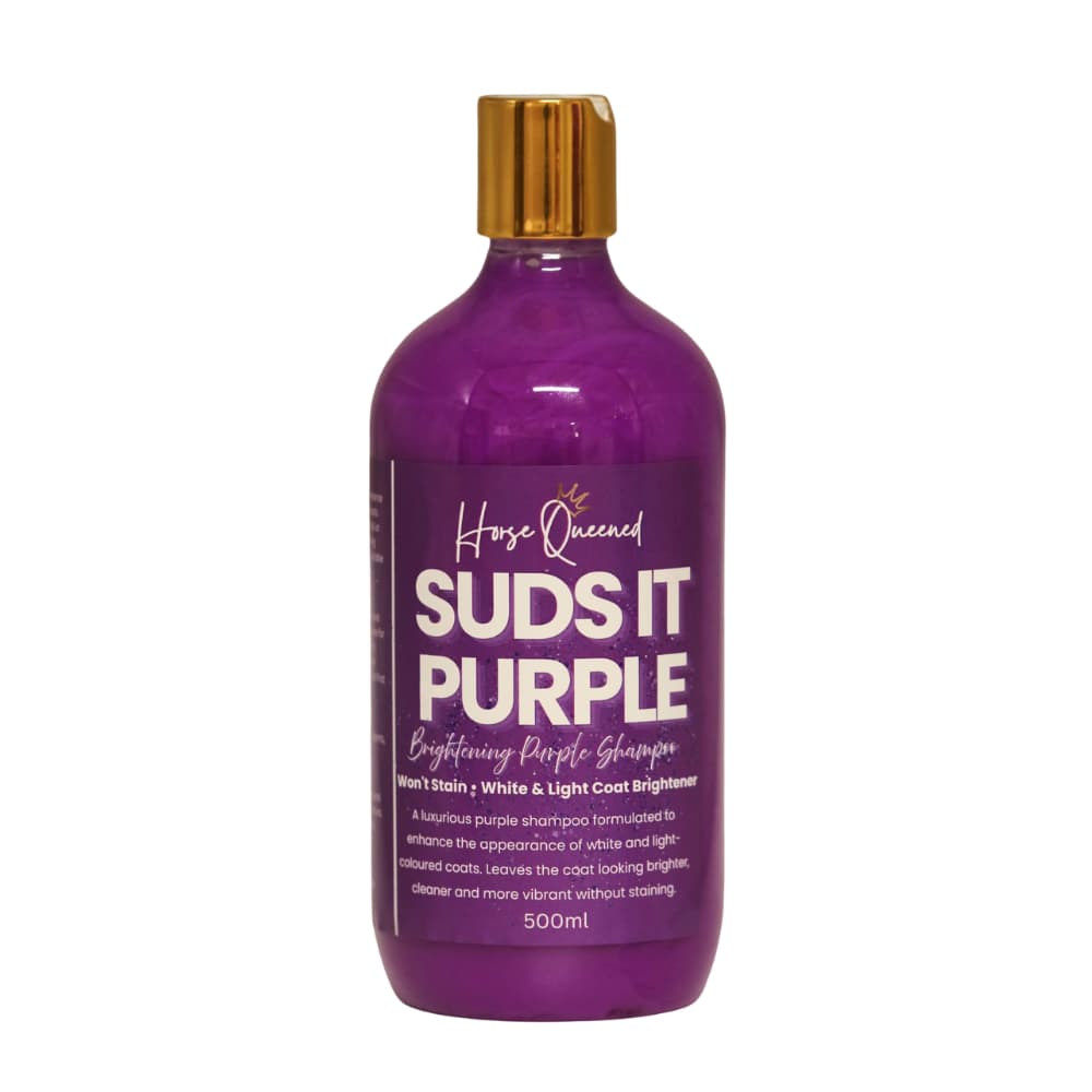 Suds It Purple – Horse Grooming Natural Brightening Purple Shampoo - Horse Queened
