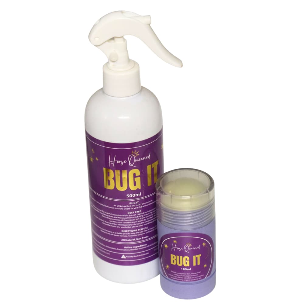X Bug It Summer Spray – Horse Grooming Botanical Spray & Balm with Aromatic Oils - Horse Queened