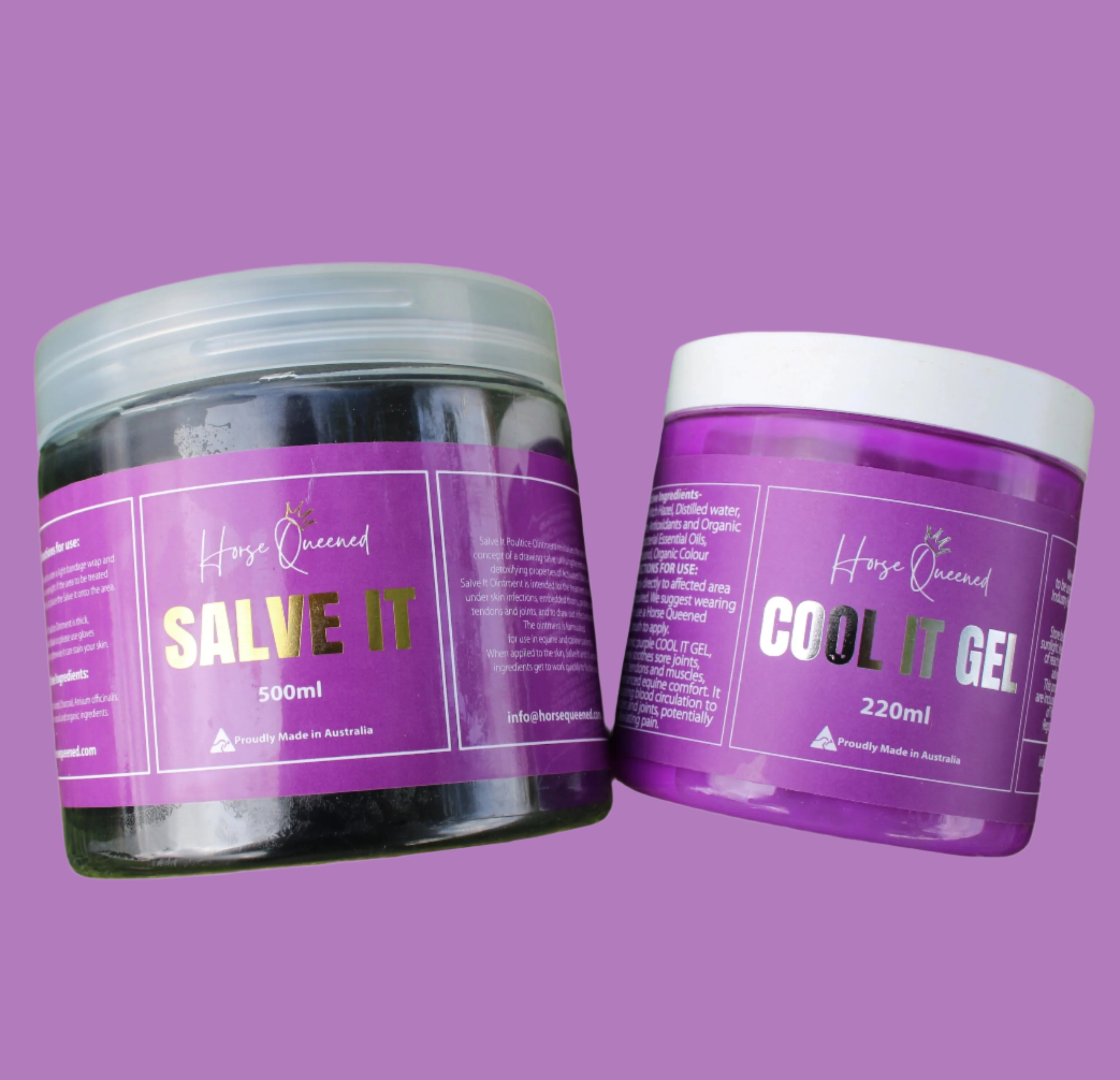 showing how to use cool it gel and salve it on a horse